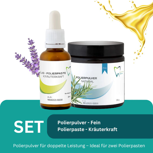 B2B Bio Polierpaste fein Kräuterkraft - Fluid und Polierpulver 30 ml