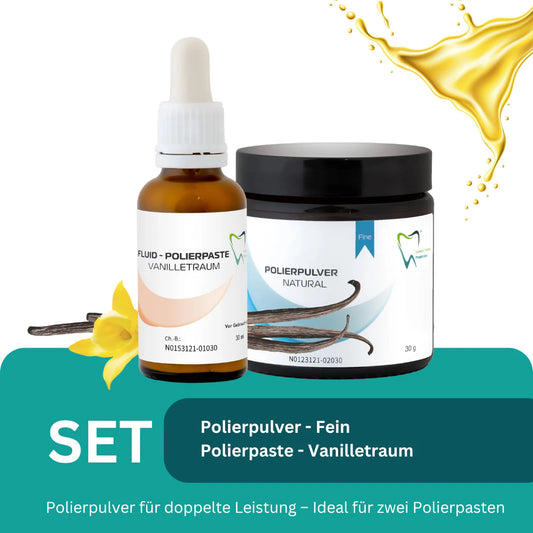 B2B Bio Polierpaste fein Vanilletraum - Fluid und Polierpulver 30 ml