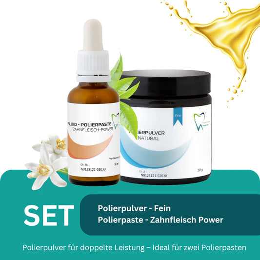 Bio Polierpaste fein Zahnfleisch Power - Fluid und Polierpulver 30 ml